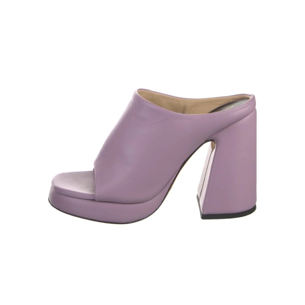 Proenza Schouler Forma Lilac Open-Toe Platform Mules Size 38.5